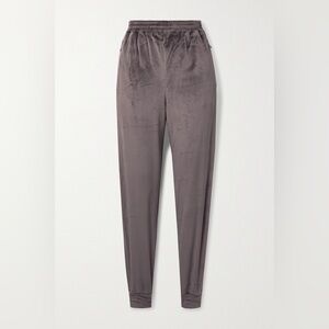 Skims Amethyst Velour Track Sweatpants